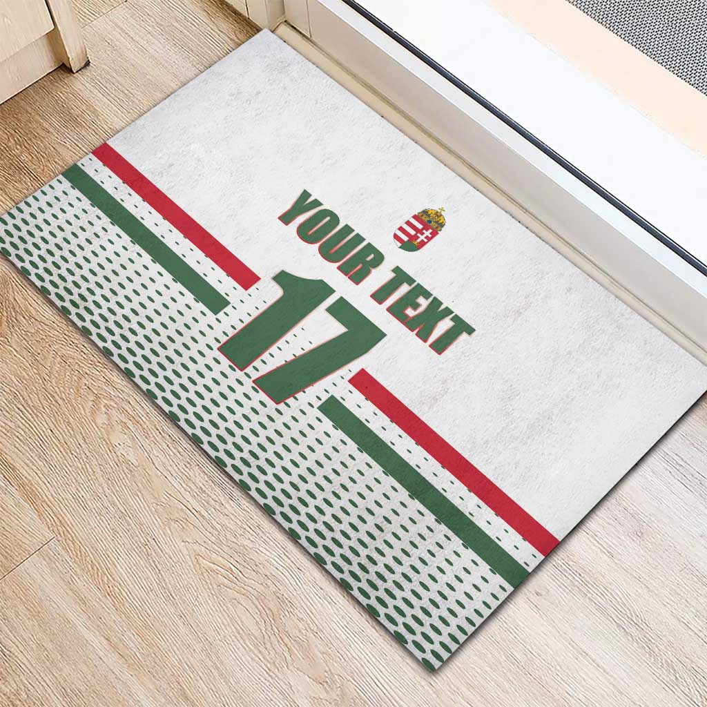 Custom Hungary Ice Hockey Rubber Doormat White Style Come on Magyars