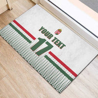 Custom Hungary Ice Hockey Rubber Doormat White Style Come on Magyars