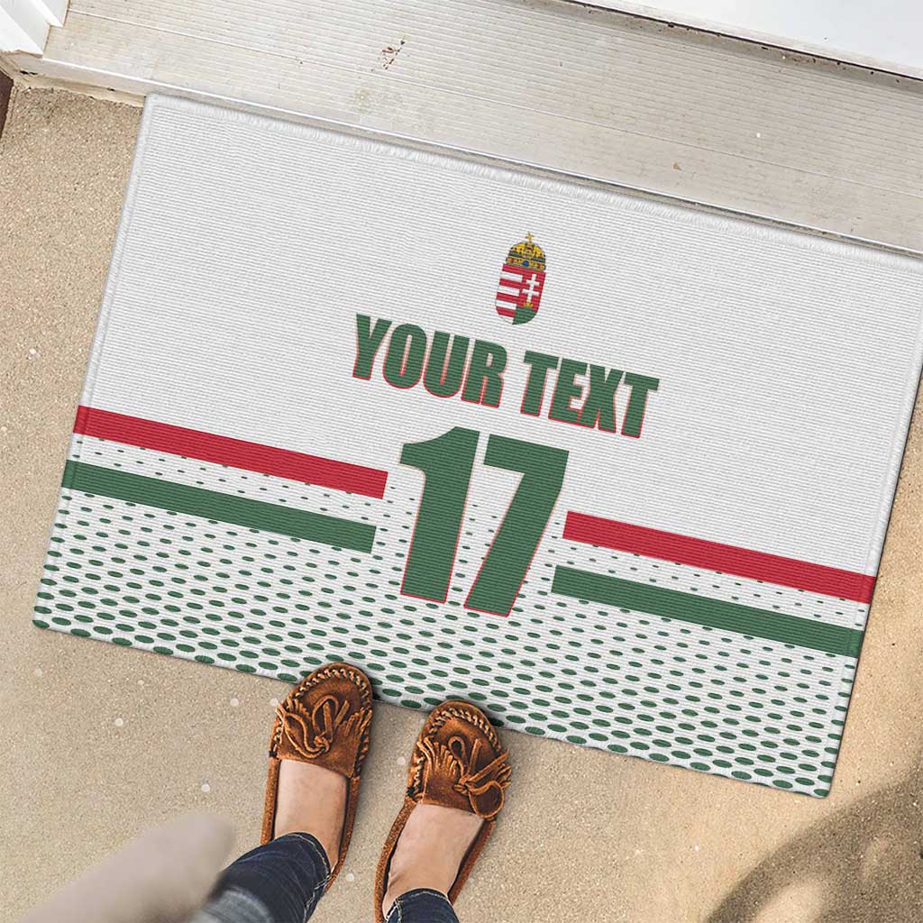 Custom Hungary Ice Hockey Rubber Doormat White Style Come on Magyars