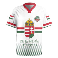 Custom Hungary Ice Hockey Rugby Jersey White Style Come on Magyars