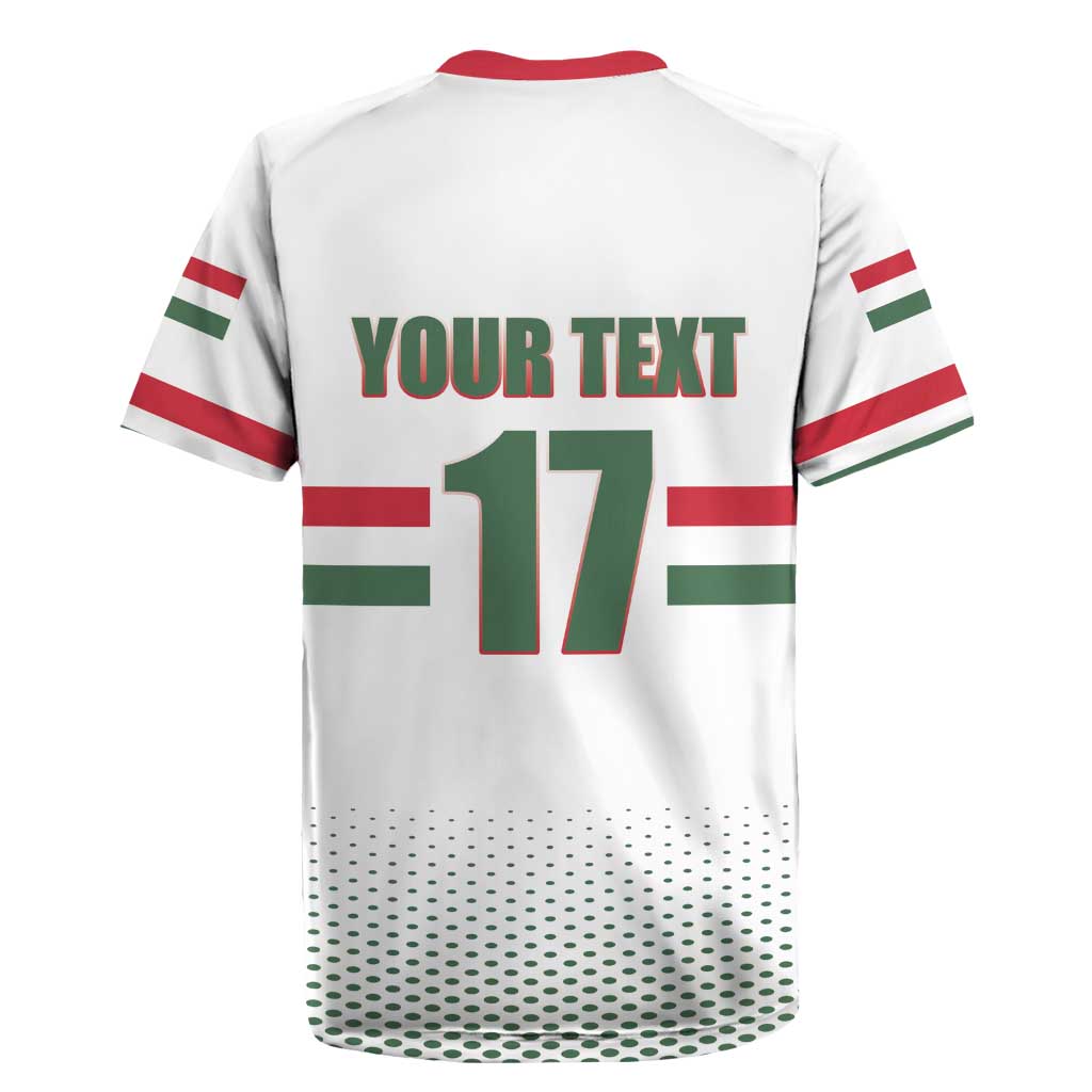 Custom Hungary Ice Hockey Rugby Jersey White Style Come on Magyars