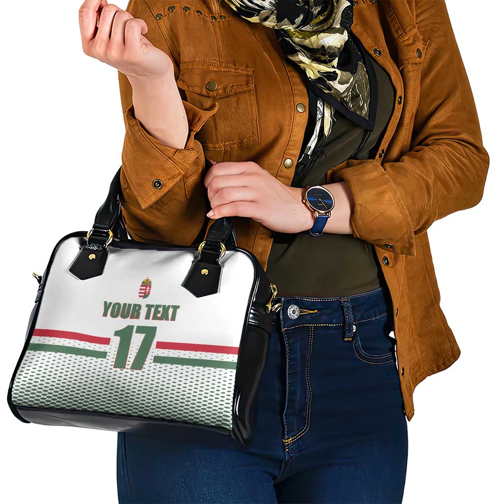 Custom Hungary Ice Hockey Shoulder Handbag White Style Come on Magyars