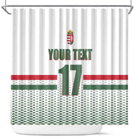 Custom Hungary Ice Hockey Shower Curtain White Style Come on Magyars
