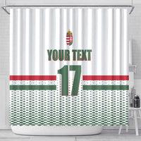 Custom Hungary Ice Hockey Shower Curtain White Style Come on Magyars