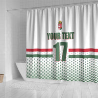 Custom Hungary Ice Hockey Shower Curtain White Style Come on Magyars