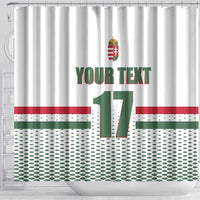 Custom Hungary Ice Hockey Shower Curtain White Style Come on Magyars