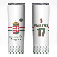 Custom Hungary Ice Hockey Skinny Tumbler White Style Come on Magyars