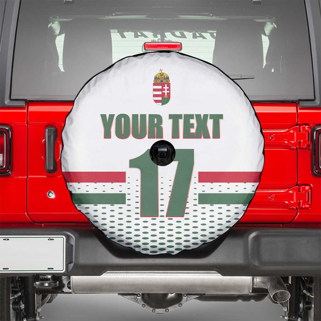 Custom Hungary Ice Hockey Spare Tire Cover White Style Come on Magyars
