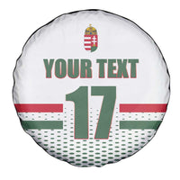 Custom Hungary Ice Hockey Spare Tire Cover White Style Come on Magyars
