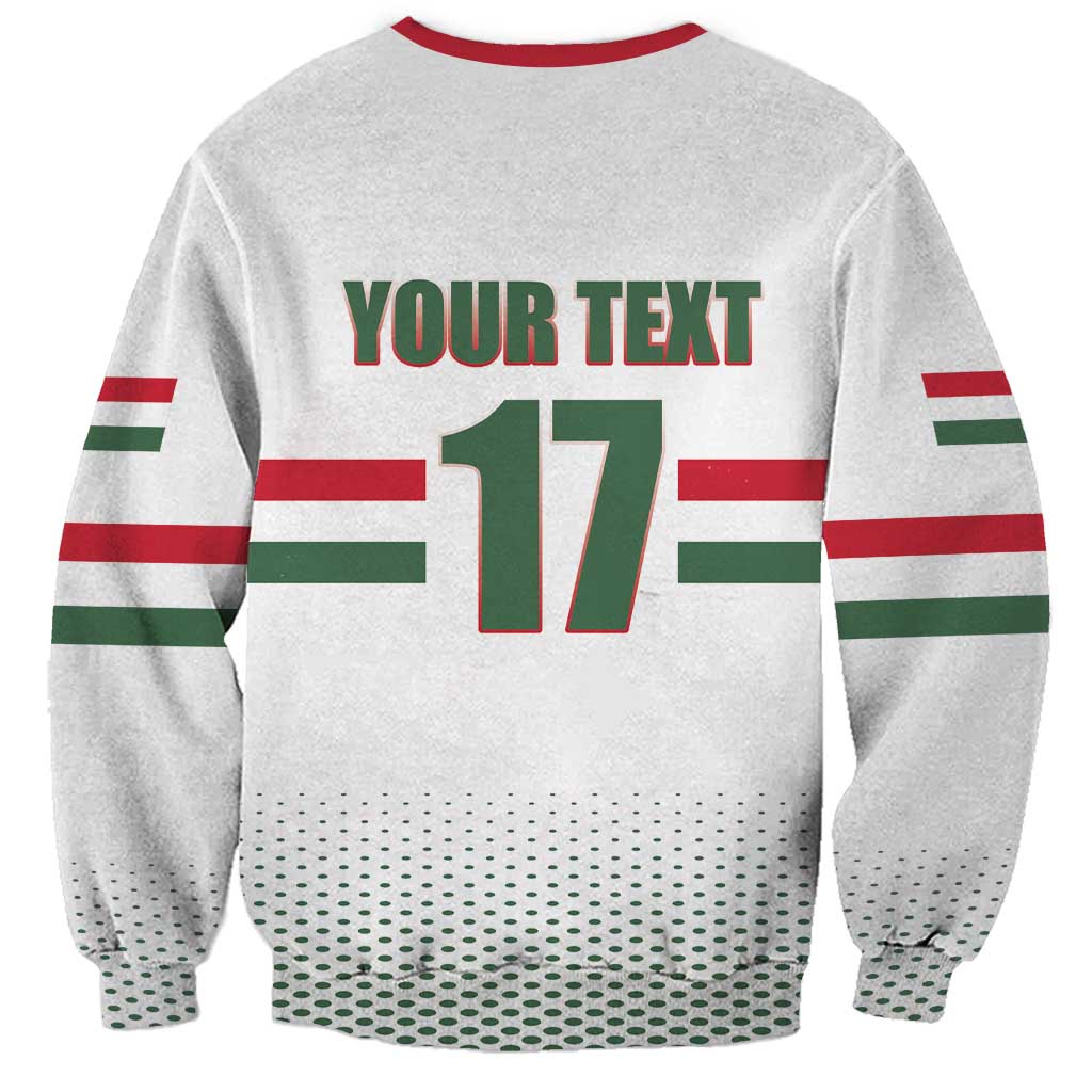 Custom Hungary Ice Hockey Sweatshirt White Style Come on Magyars