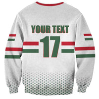 Custom Hungary Ice Hockey Sweatshirt White Style Come on Magyars