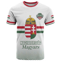 Custom Hungary Ice Hockey T Shirt White Style Come on Magyars