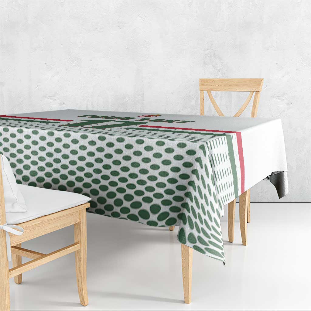 Custom Hungary Ice Hockey Tablecloth White Style Come on Magyars