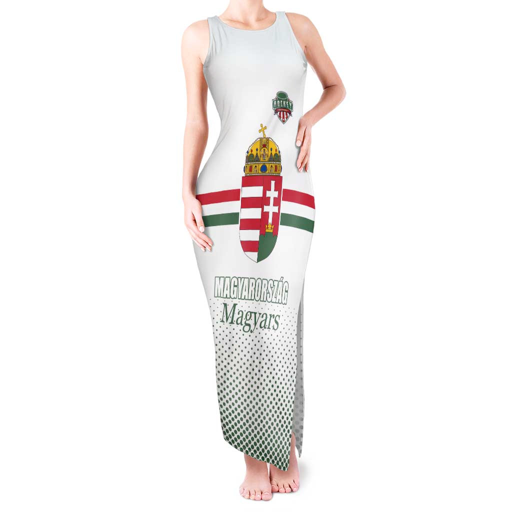 Custom Hungary Ice Hockey Tank Maxi Dress White Style Come on Magyars