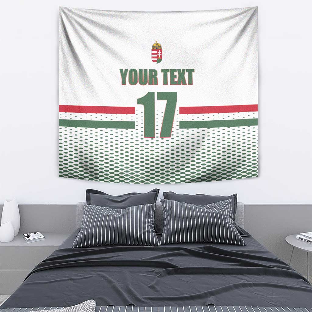 Custom Hungary Ice Hockey Tapestry White Style Come on Magyars