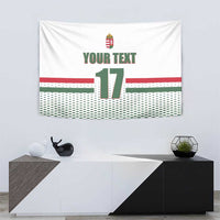 Custom Hungary Ice Hockey Tapestry White Style Come on Magyars
