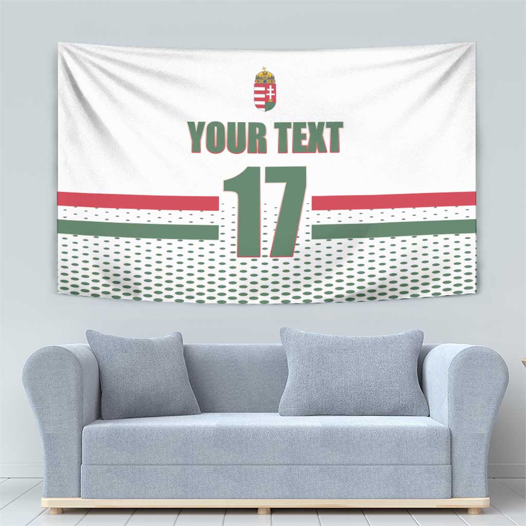Custom Hungary Ice Hockey Tapestry White Style Come on Magyars