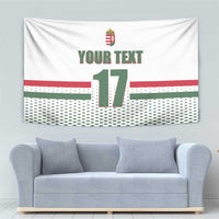 Custom Hungary Ice Hockey Tapestry White Style Come on Magyars