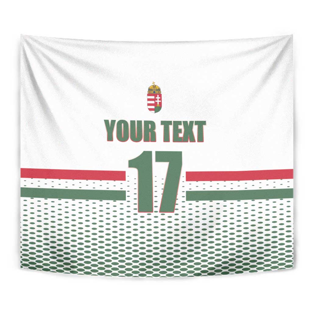 Custom Hungary Ice Hockey Tapestry White Style Come on Magyars