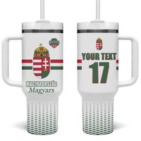 Custom Hungary Ice Hockey Tumbler With Handle White Style Come on Magyars