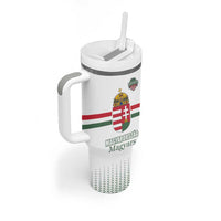 Custom Hungary Ice Hockey Tumbler With Handle White Style Come on Magyars