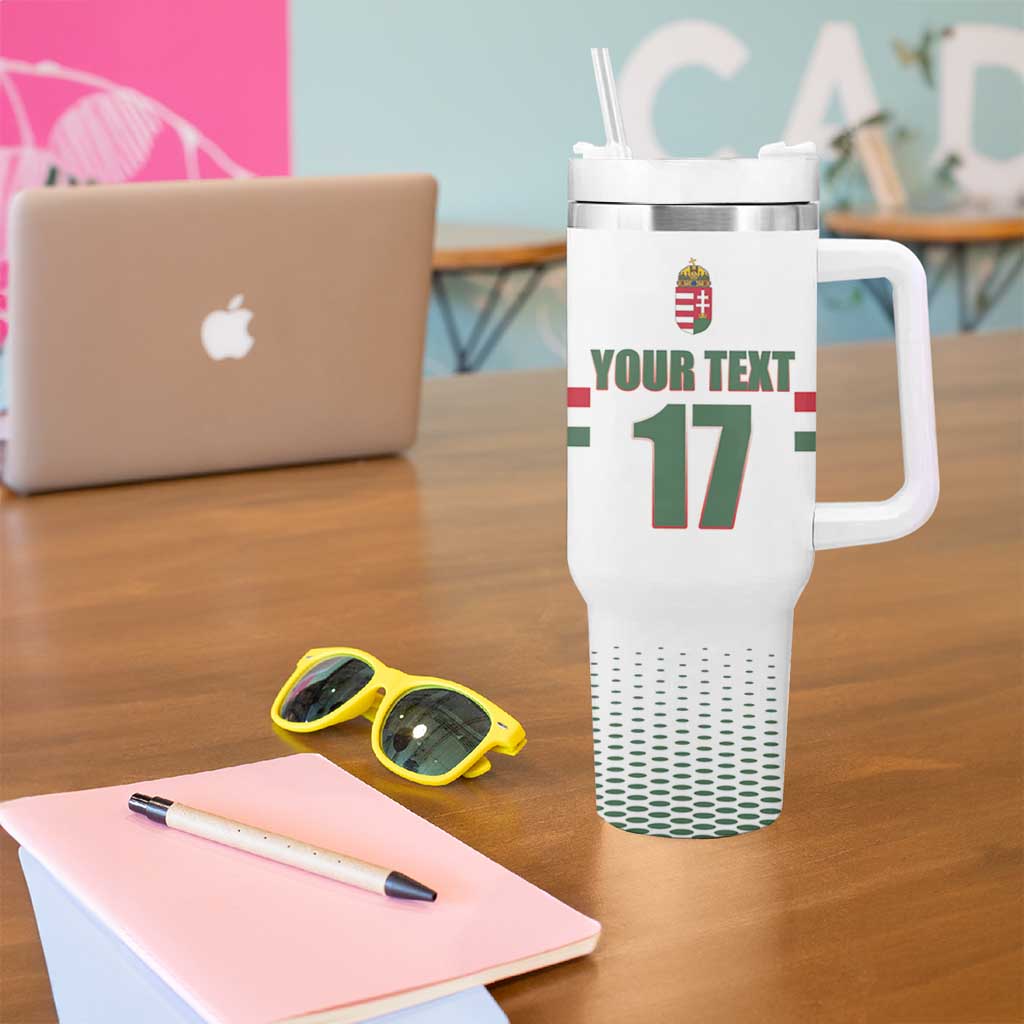 Custom Hungary Ice Hockey Tumbler With Handle White Style Come on Magyars
