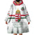 Custom Hungary Ice Hockey Wearable Blanket Hoodie White Style Come on Magyars