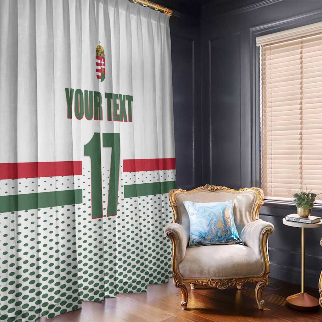Custom Hungary Ice Hockey Window Curtain White Style Come on Magyars
