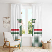 Custom Hungary Ice Hockey Window Curtain White Style Come on Magyars