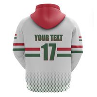 Custom Hungary Ice Hockey Zip Hoodie White Style Come on Magyars