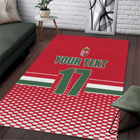 Custom Hungary Ice Hockey Area Rug Red Style Come on Magyars