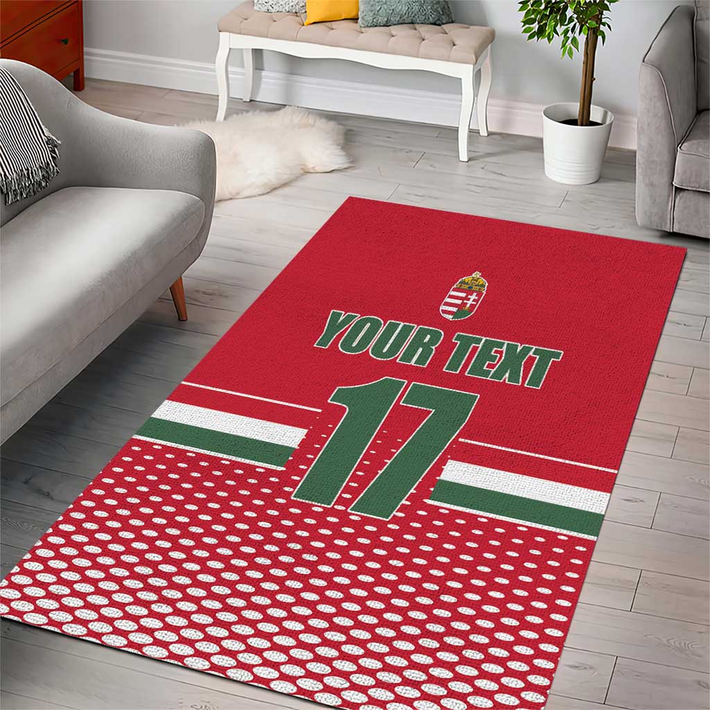 Custom Hungary Ice Hockey Area Rug Red Style Come on Magyars