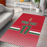 Custom Hungary Ice Hockey Area Rug Red Style Come on Magyars