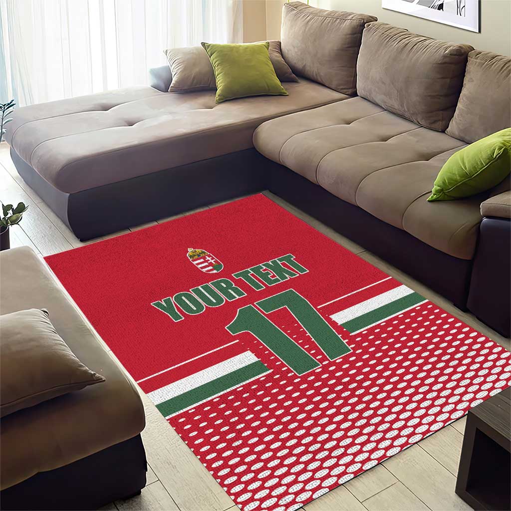 Custom Hungary Ice Hockey Area Rug Red Style Come on Magyars