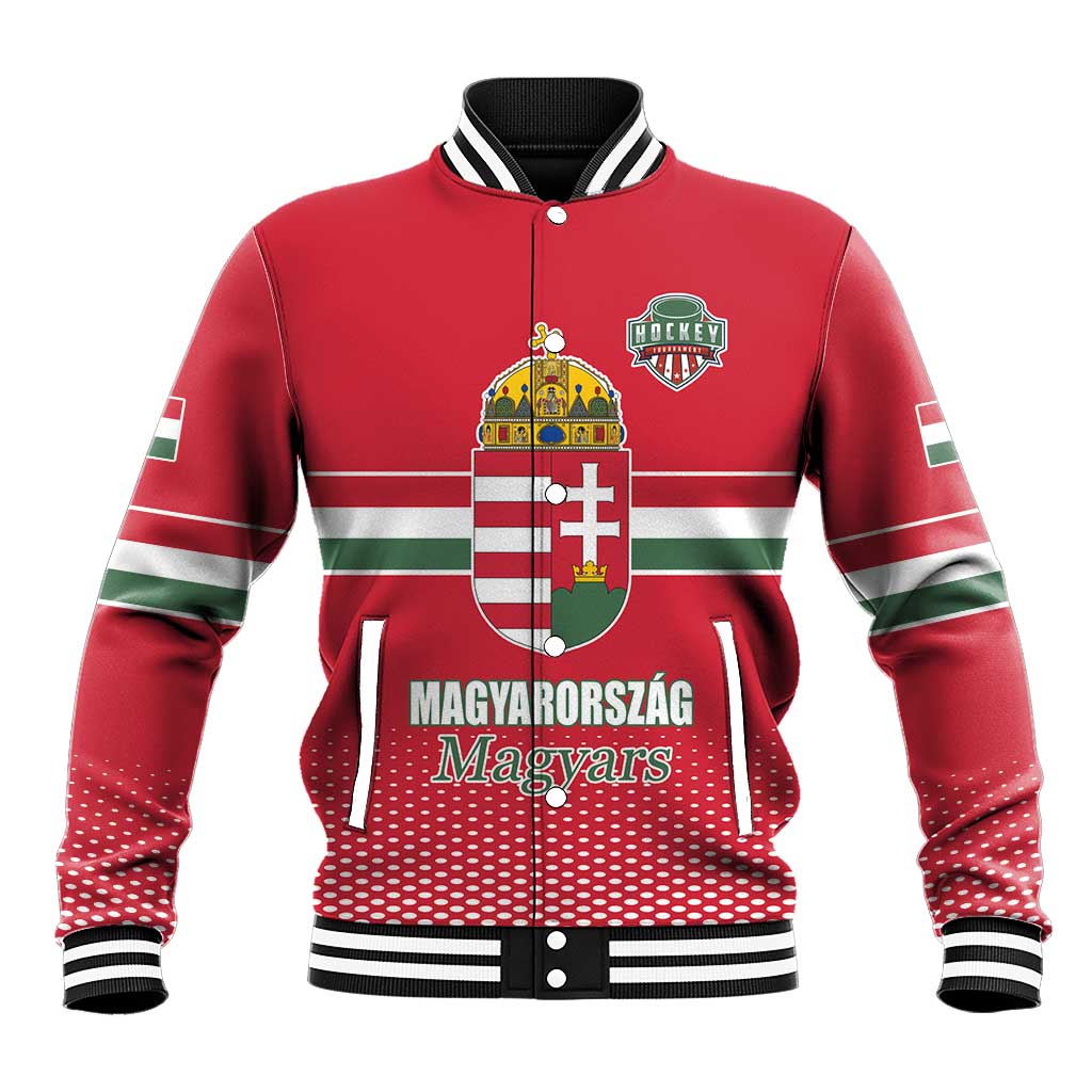 Custom Hungary Ice Hockey Baseball Jacket Red Style Come on Magyars