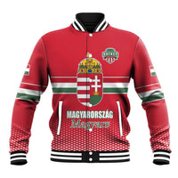 Custom Hungary Ice Hockey Baseball Jacket Red Style Come on Magyars