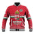 Custom Hungary Ice Hockey Baseball Jacket Red Style Come on Magyars