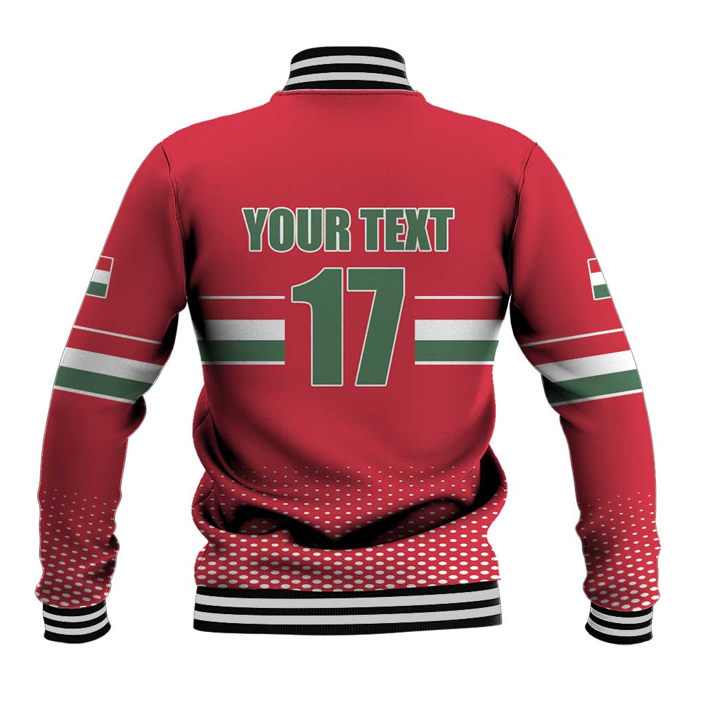 Custom Hungary Ice Hockey Baseball Jacket Red Style Come on Magyars