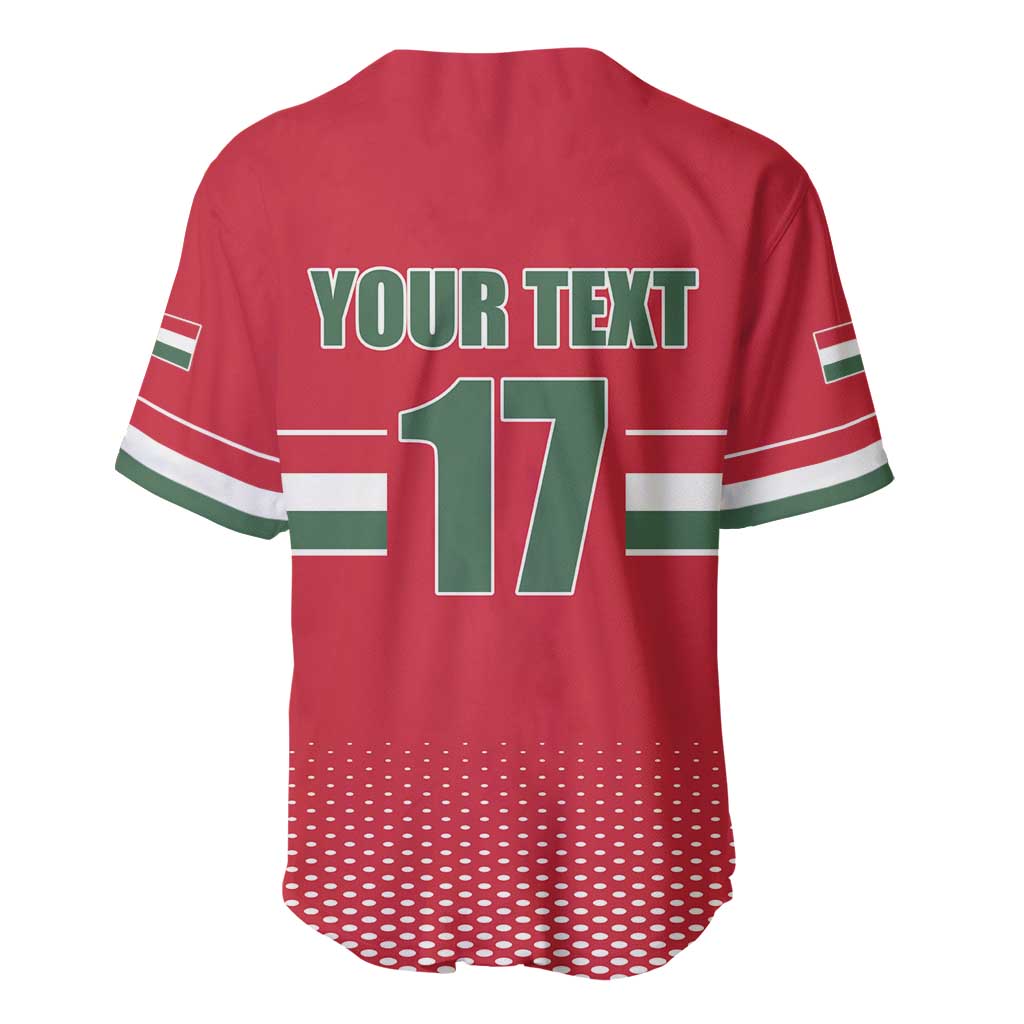 Custom Hungary Ice Hockey Baseball Jersey Red Style Come on Magyars