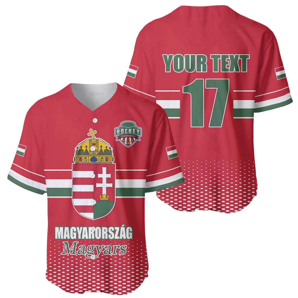 Custom Hungary Ice Hockey Baseball Jersey Red Style Come on Magyars