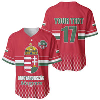 Custom Hungary Ice Hockey Baseball Jersey Red Style Come on Magyars