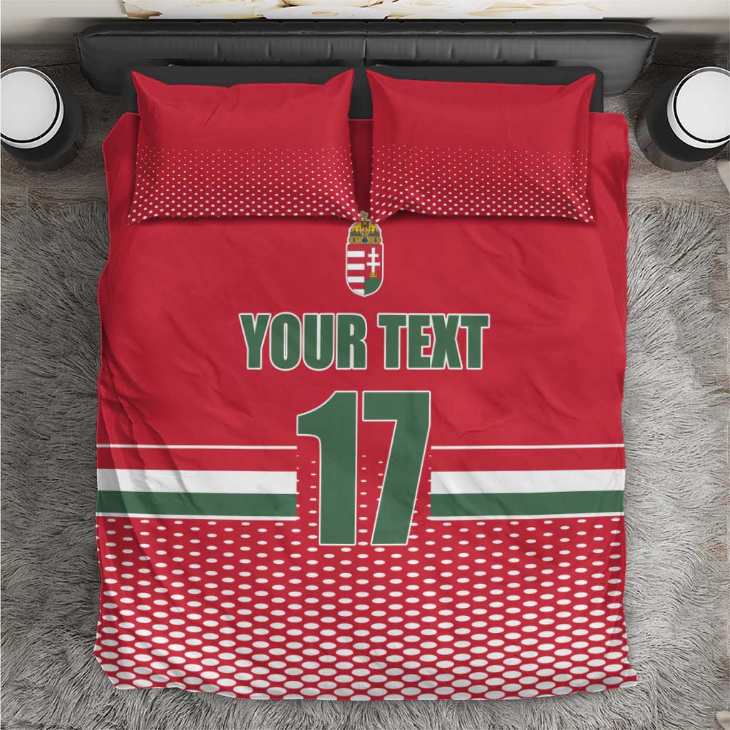 Custom Hungary Ice Hockey Bedding Set Red Style Come on Magyars