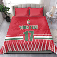 Custom Hungary Ice Hockey Bedding Set Red Style Come on Magyars