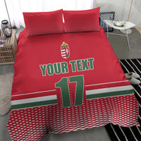 Custom Hungary Ice Hockey Bedding Set Red Style Come on Magyars