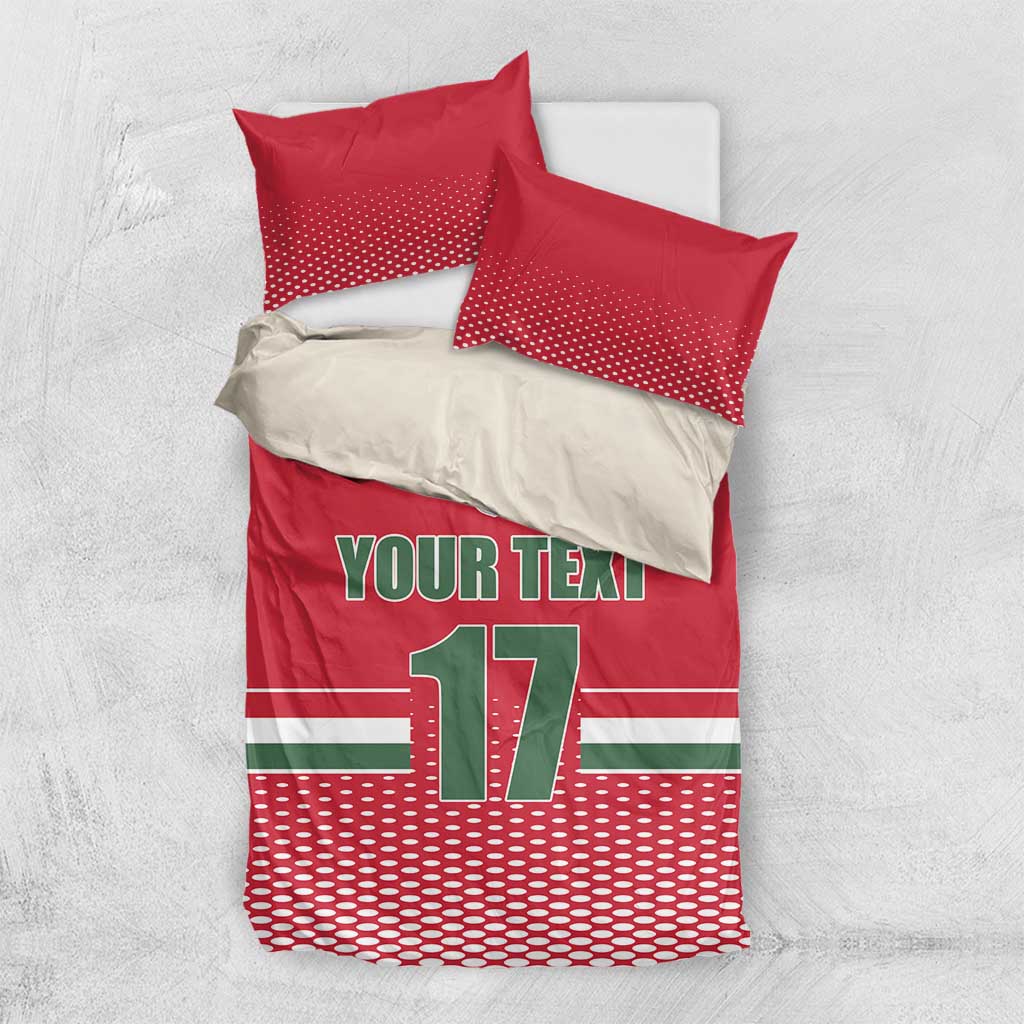 Custom Hungary Ice Hockey Bedding Set Red Style Come on Magyars