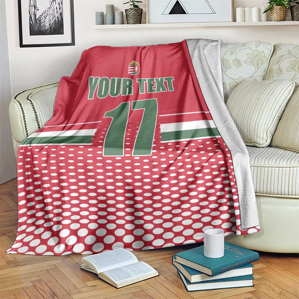 Custom Hungary Ice Hockey Blanket Red Style Come on Magyars