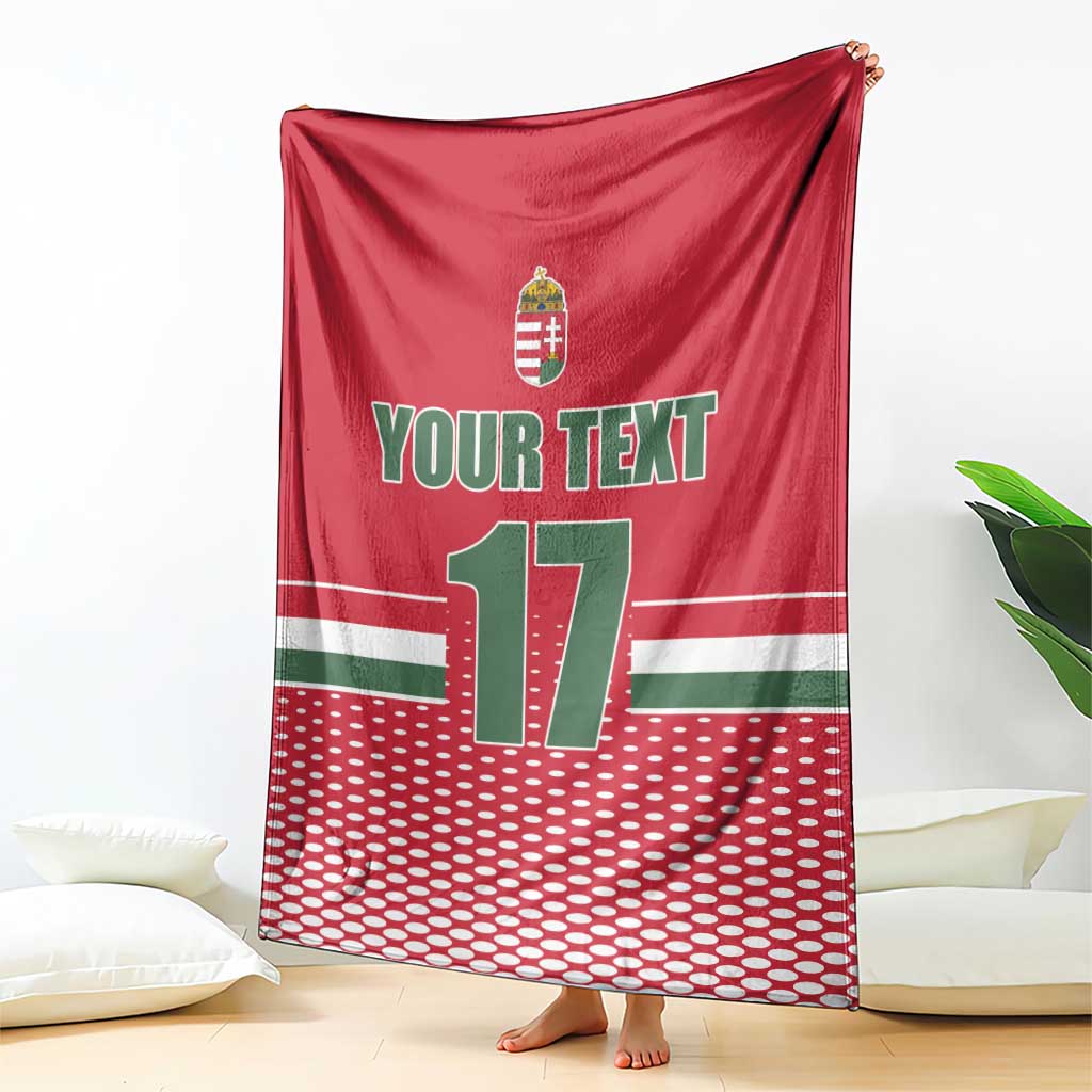 Custom Hungary Ice Hockey Blanket Red Style Come on Magyars