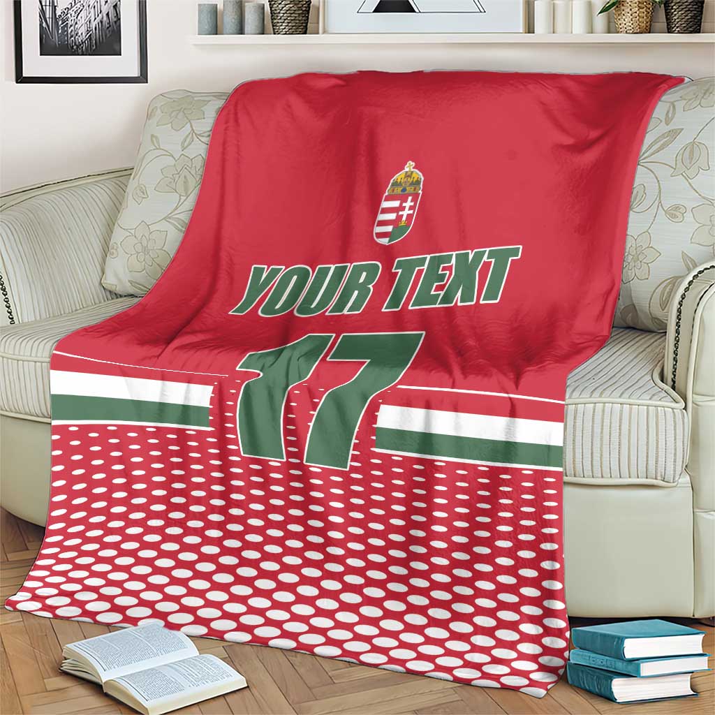 Custom Hungary Ice Hockey Blanket Red Style Come on Magyars