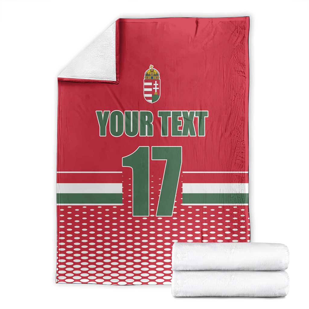 Custom Hungary Ice Hockey Blanket Red Style Come on Magyars
