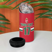 Custom Hungary Ice Hockey 4 in 1 Can Cooler Tumbler Red Style Come on Magyars